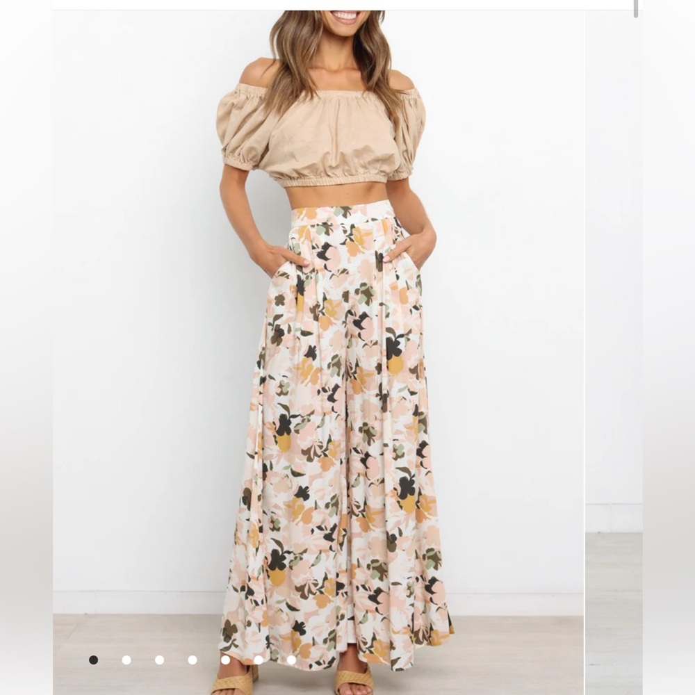 LESSIE PANTS - BLUSH petal and pup